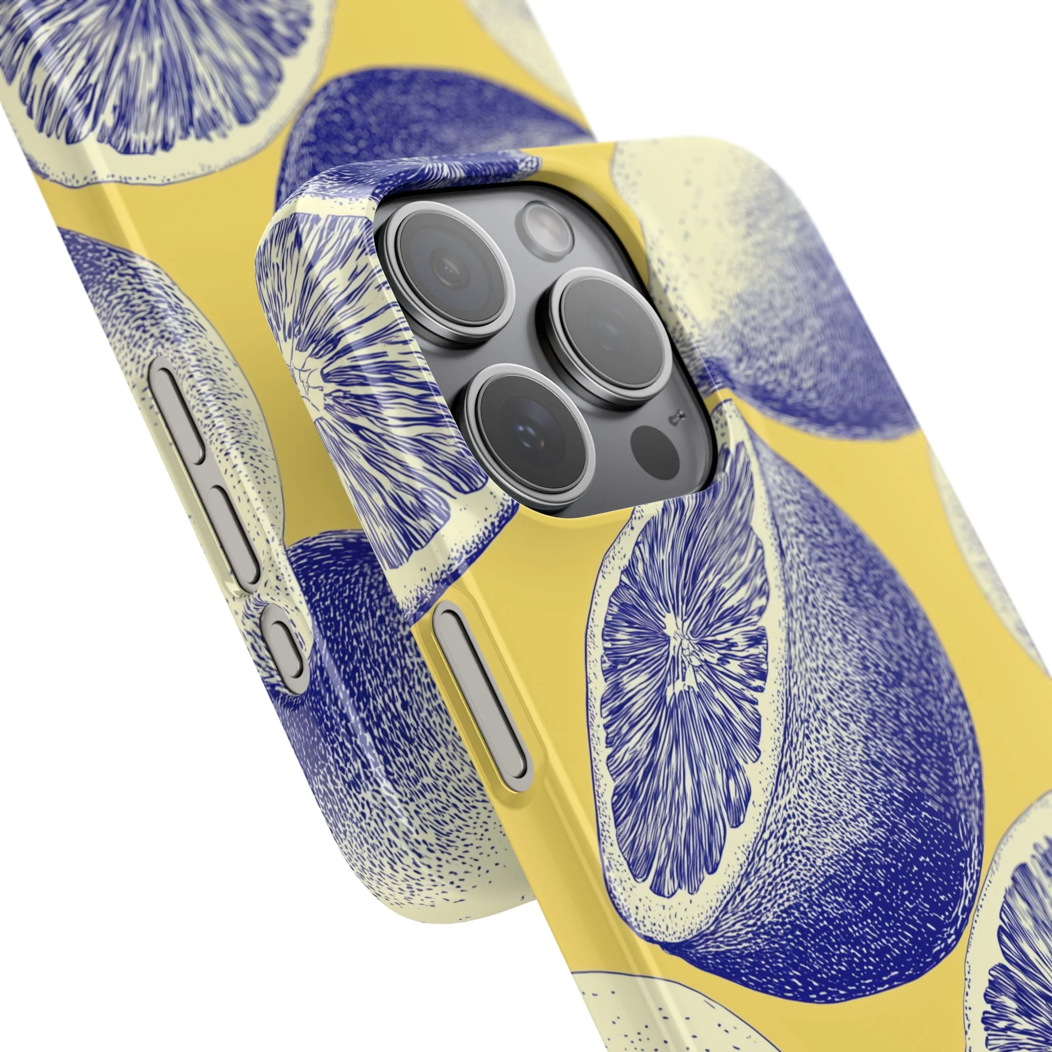 Indigo Citrus - Slim Phone Case - Image 104