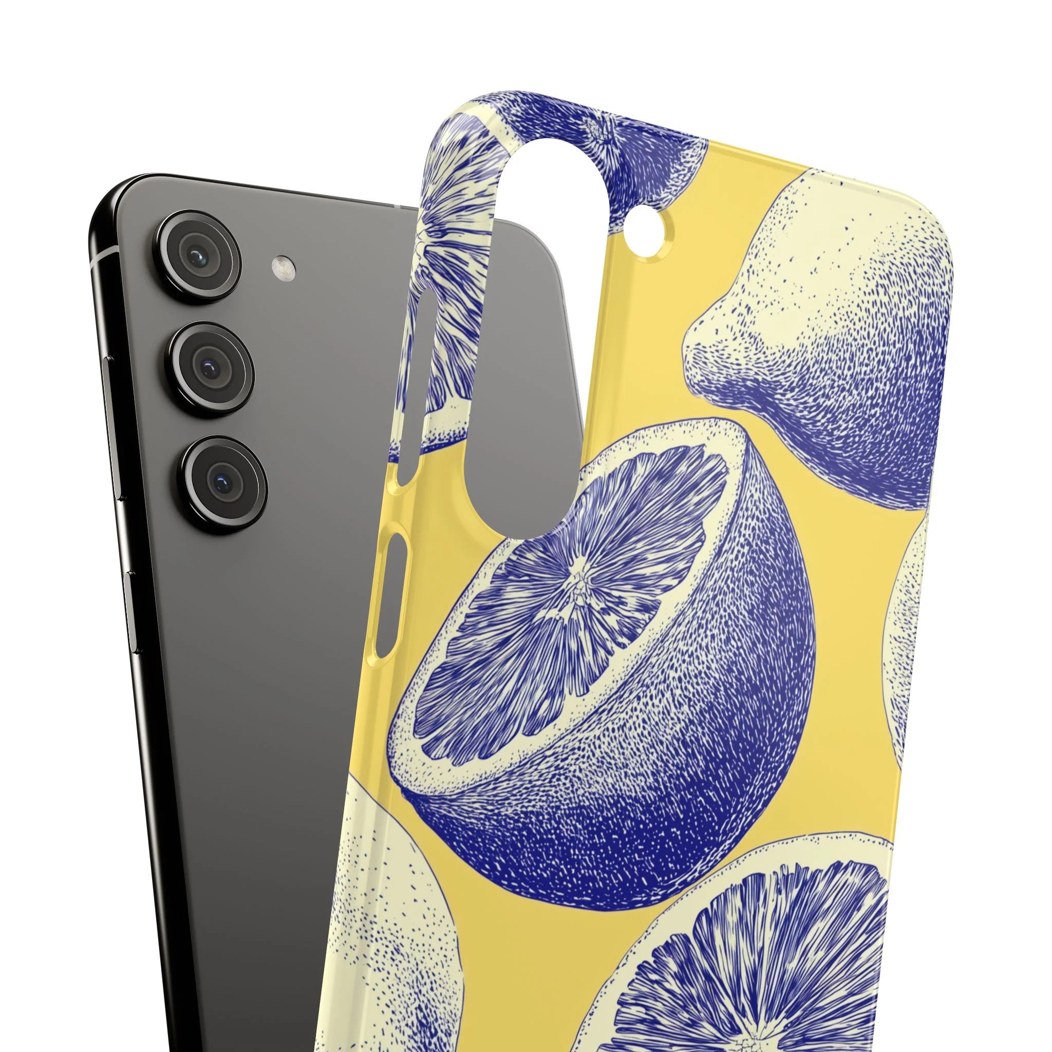 Indigo Citrus - Slim Phone Case - Image 115