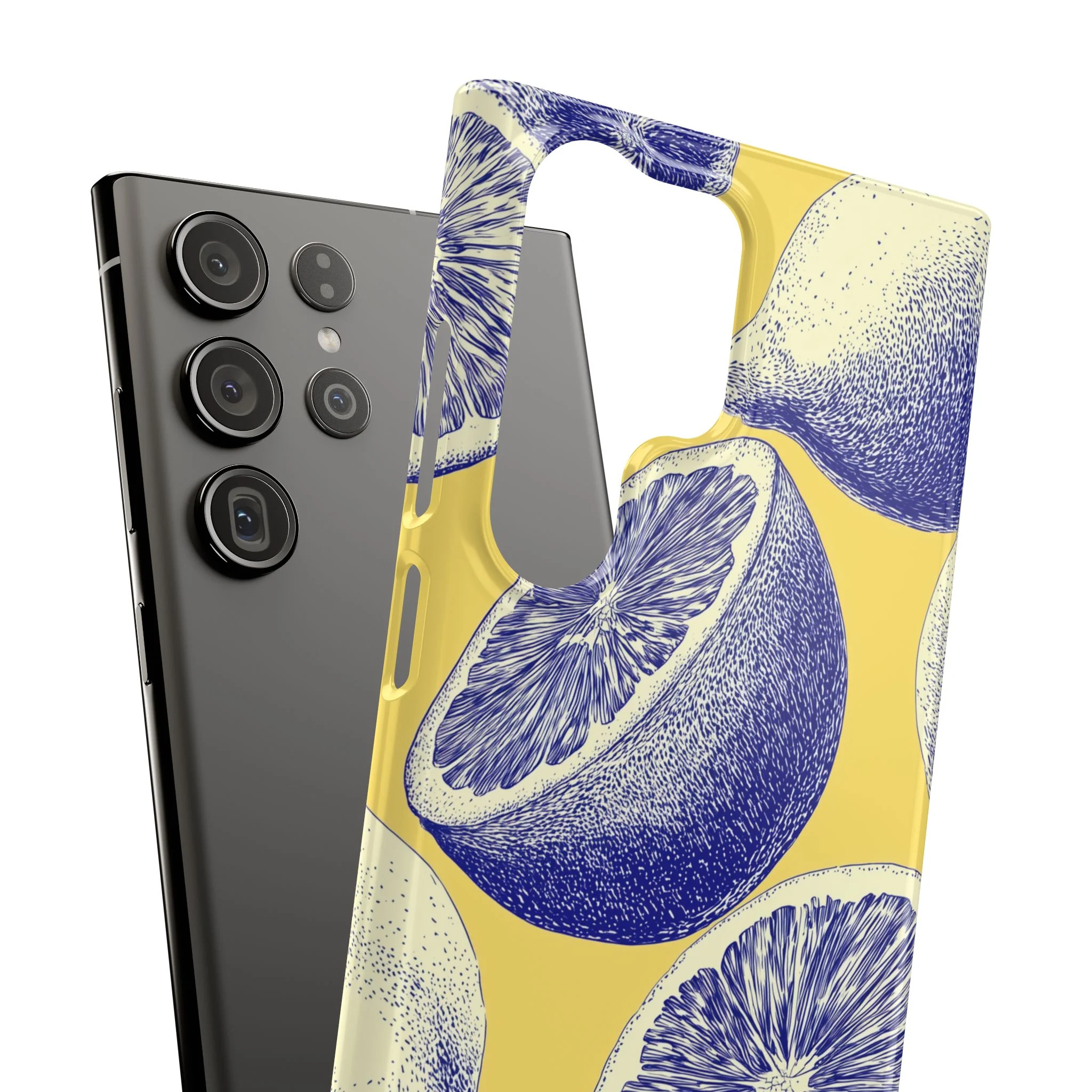 Indigo Citrus - Slim Phone Case - Image 117