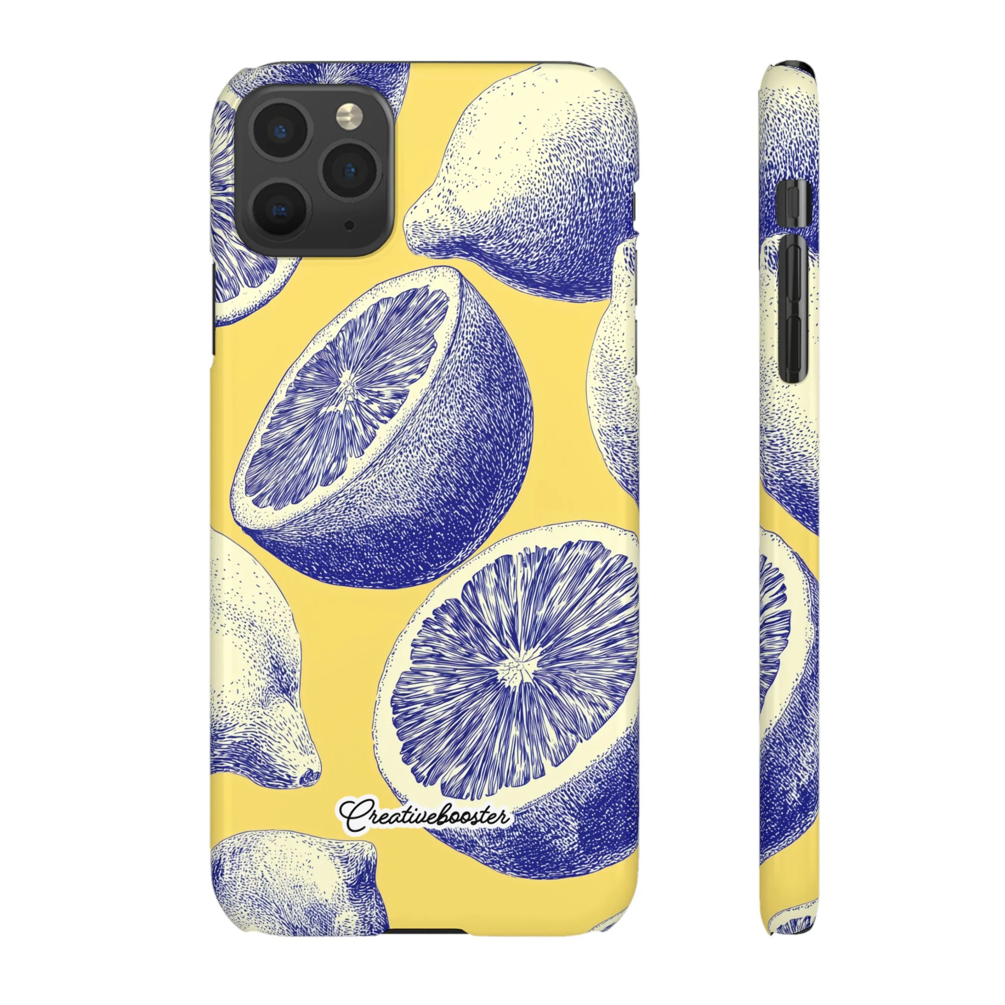 Indigo Citrus - Slim Phone Case - Image 15