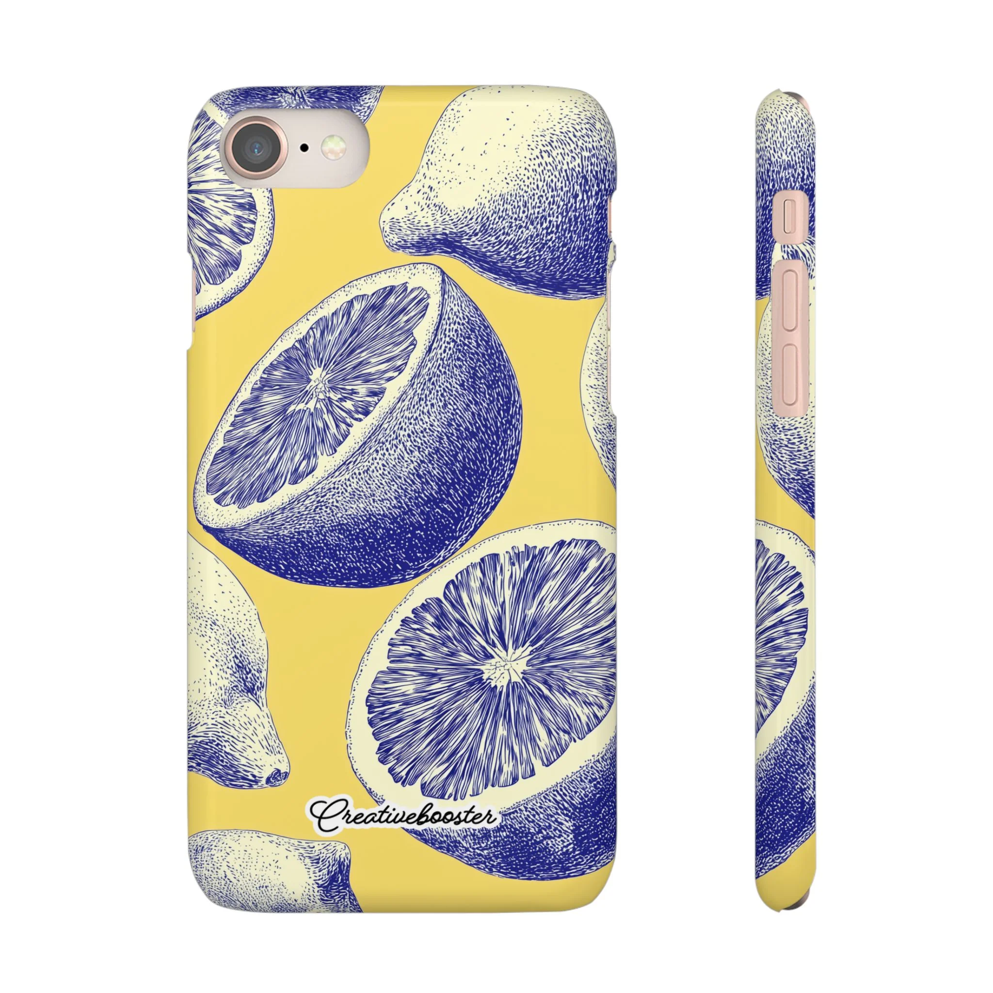 Indigo Citrus - Slim Phone Case - Image 2