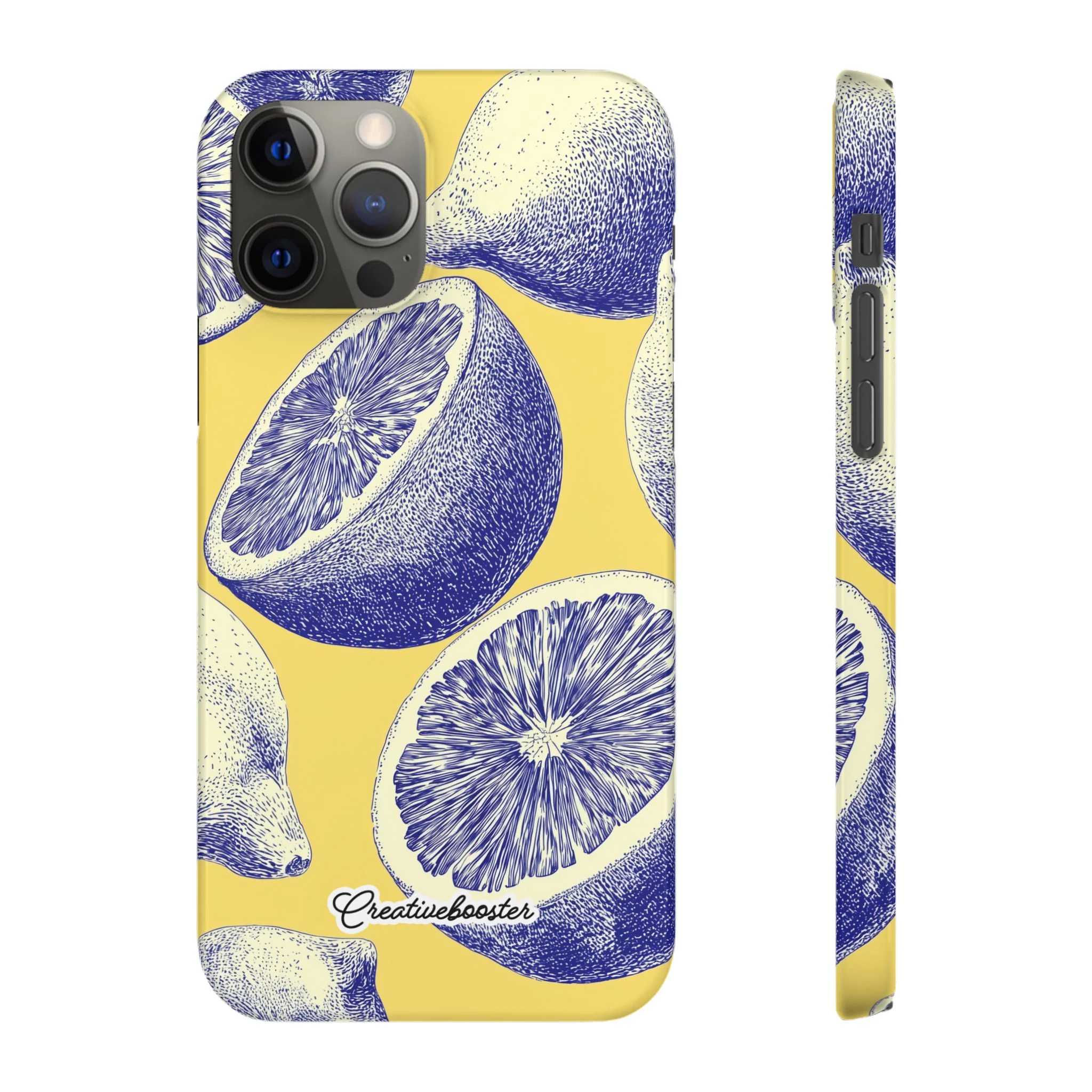Indigo Citrus - Slim Phone Case - Image 21
