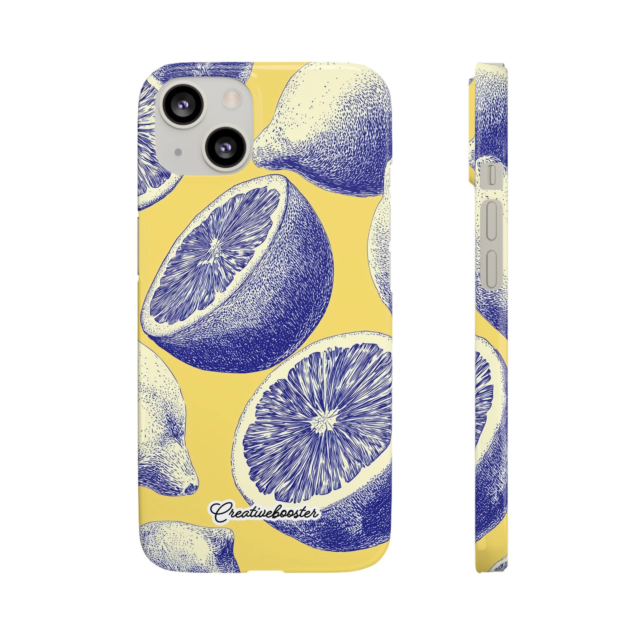 Indigo Citrus - Slim Phone Case - Image 23