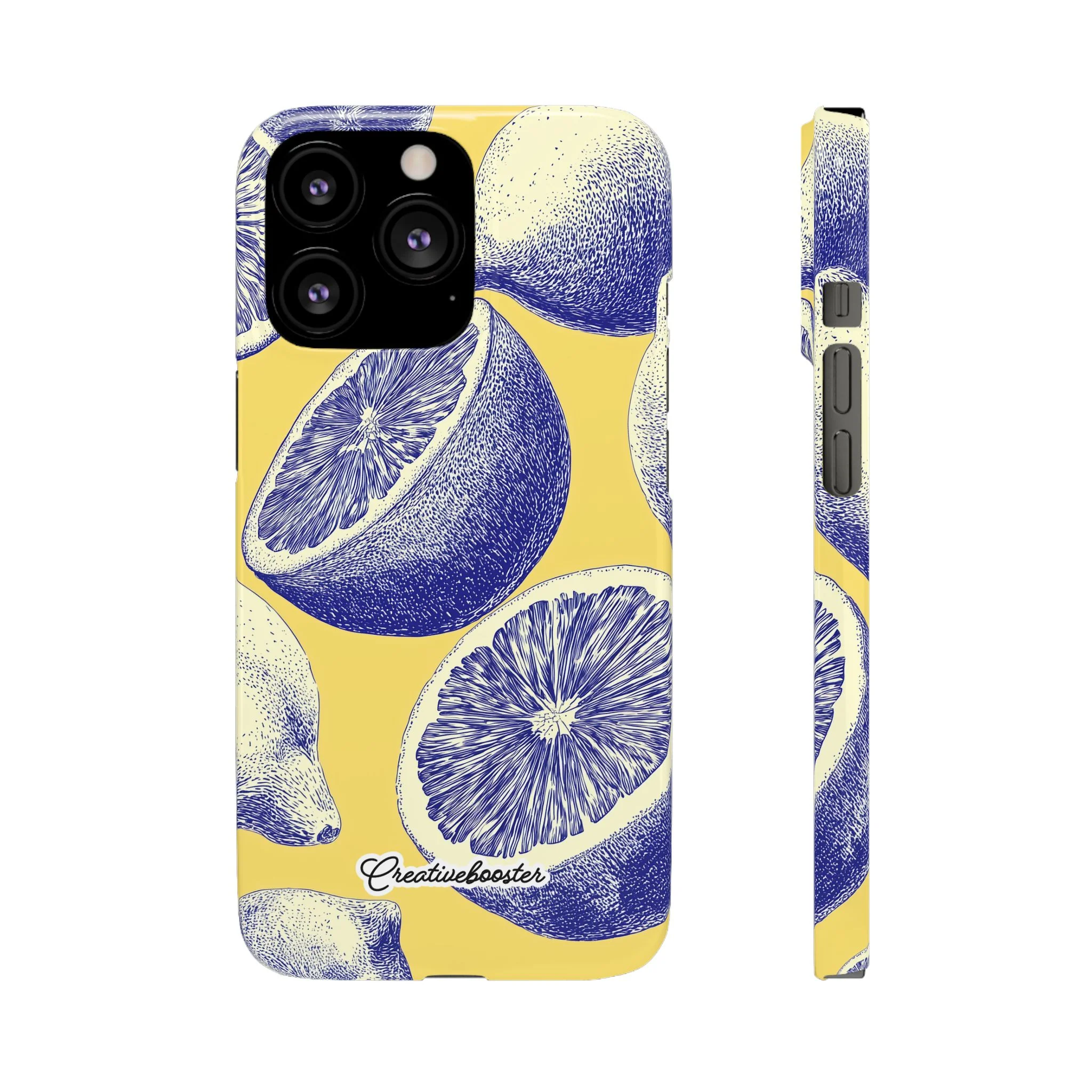 Indigo Citrus - Slim Phone Case - Image 25