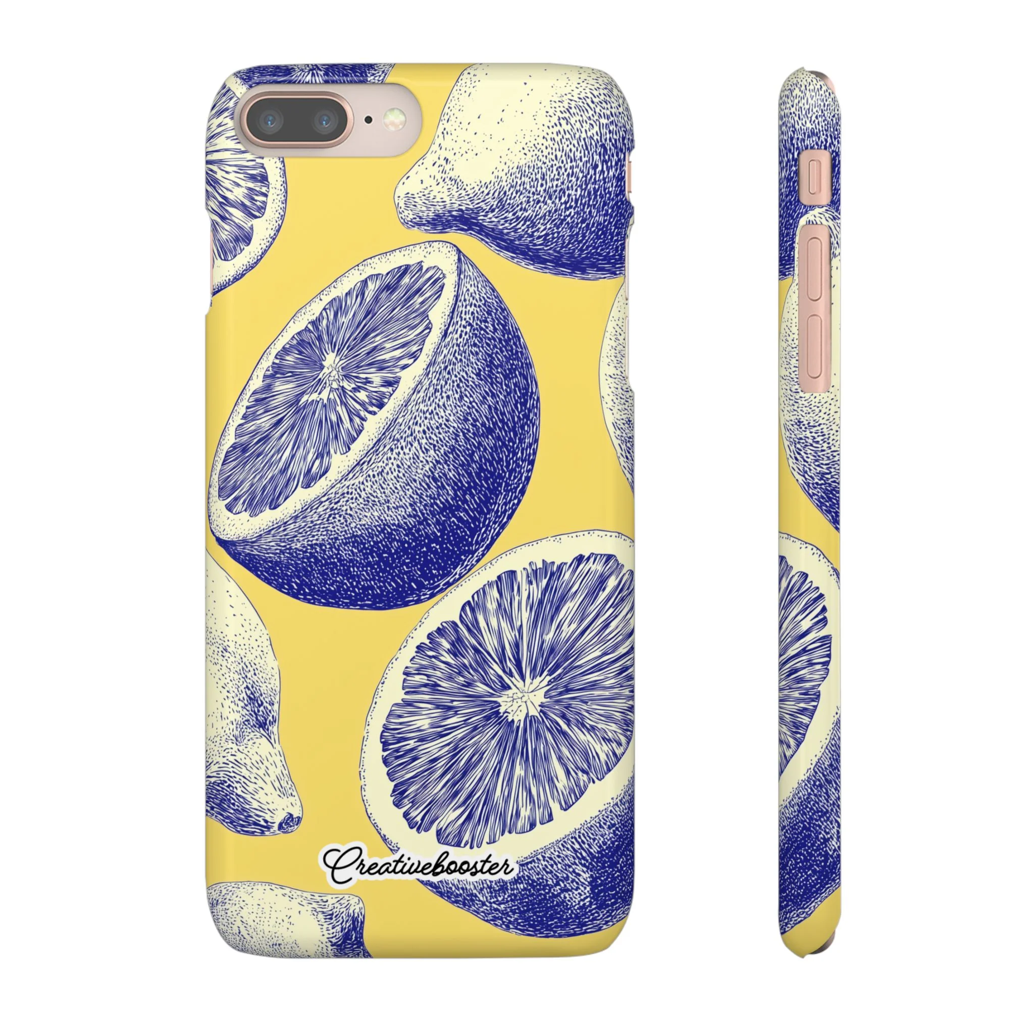 Indigo Citrus - Slim Phone Case - Image 3