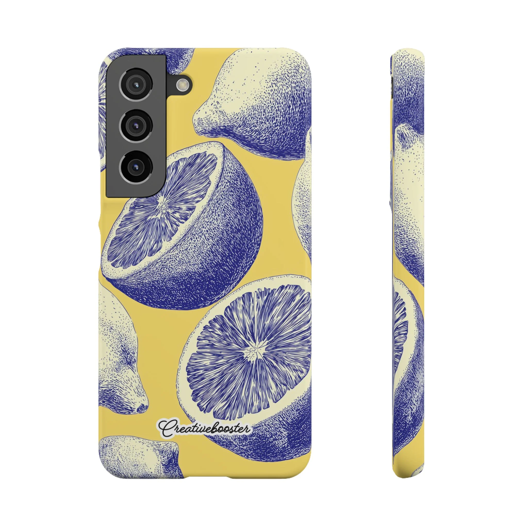 Indigo Citrus - Slim Phone Case - Image 33