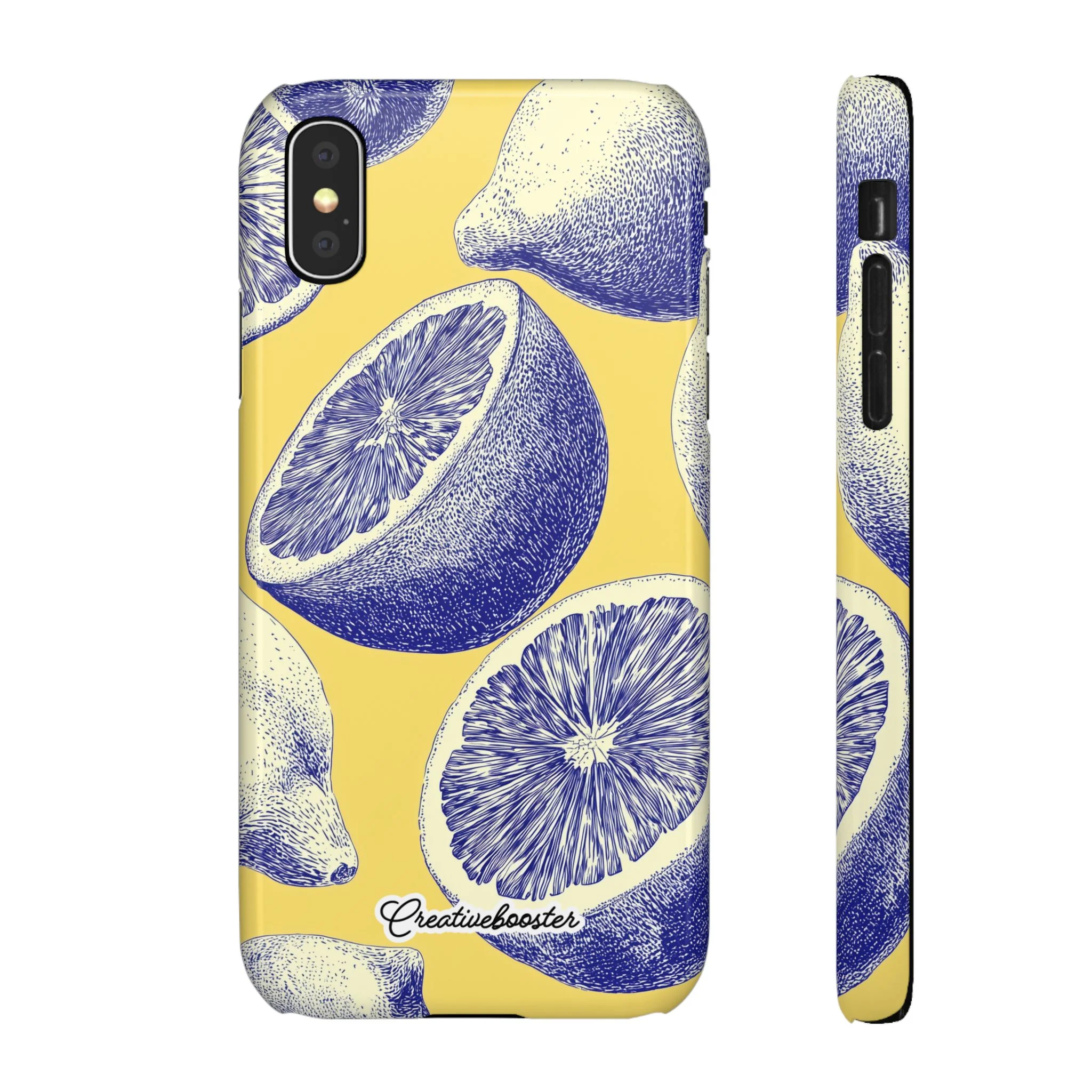 Indigo Citrus - Slim Phone Case - Image 4