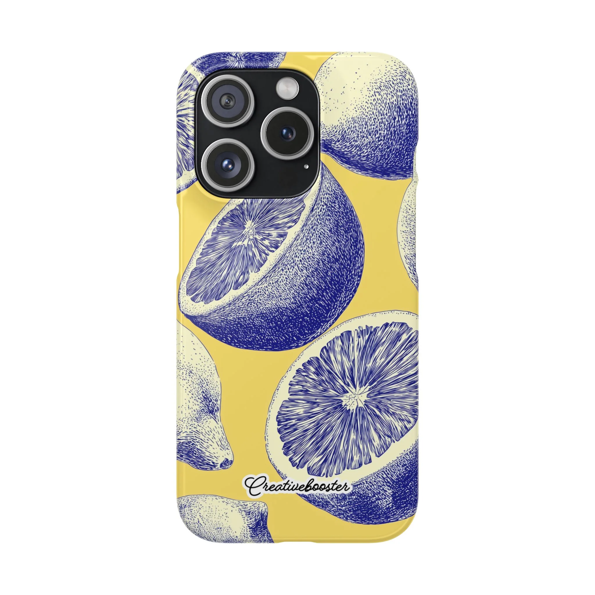 Indigo Citrus - Slim Phone Case - Image 44