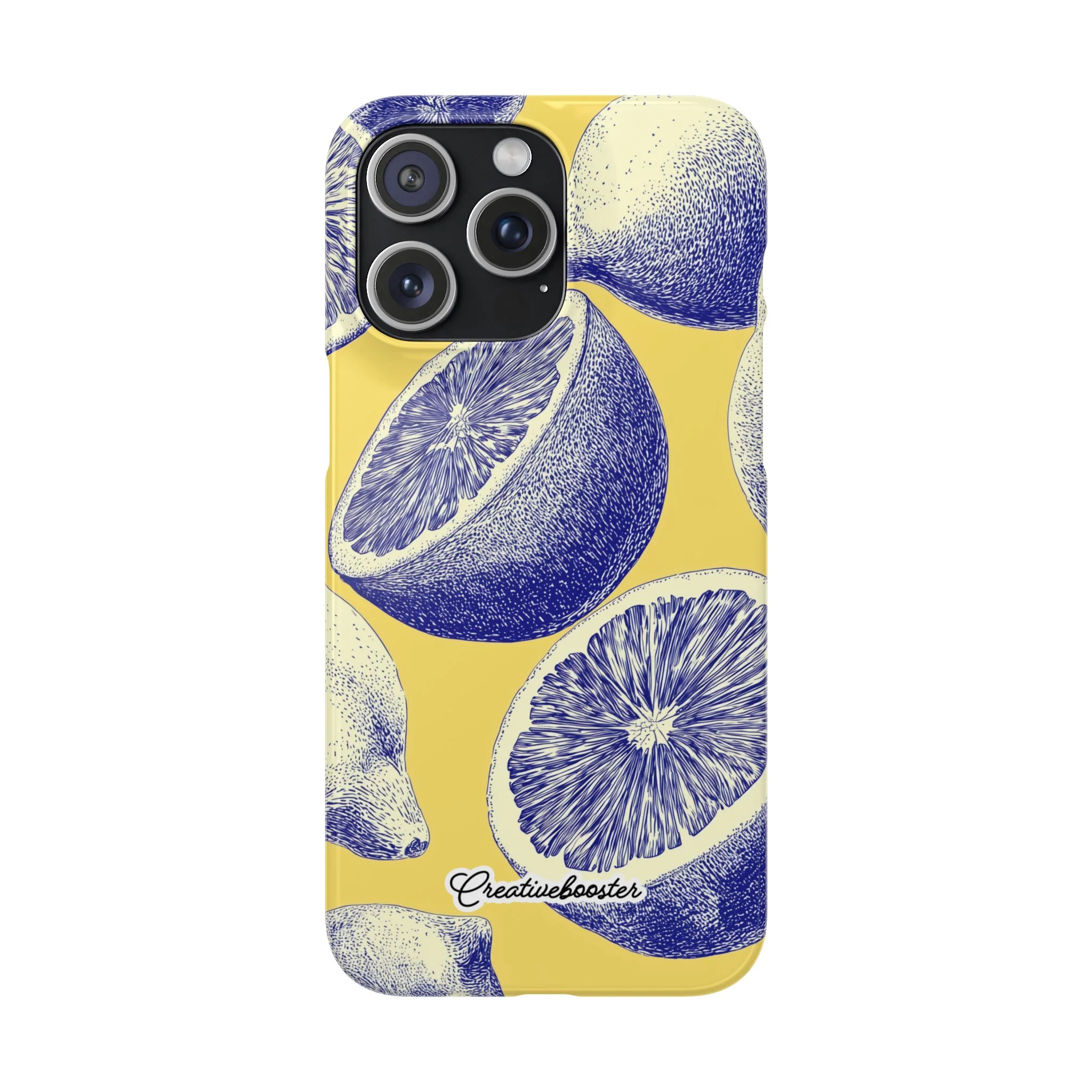 Indigo Citrus - Slim Phone Case - Image 46