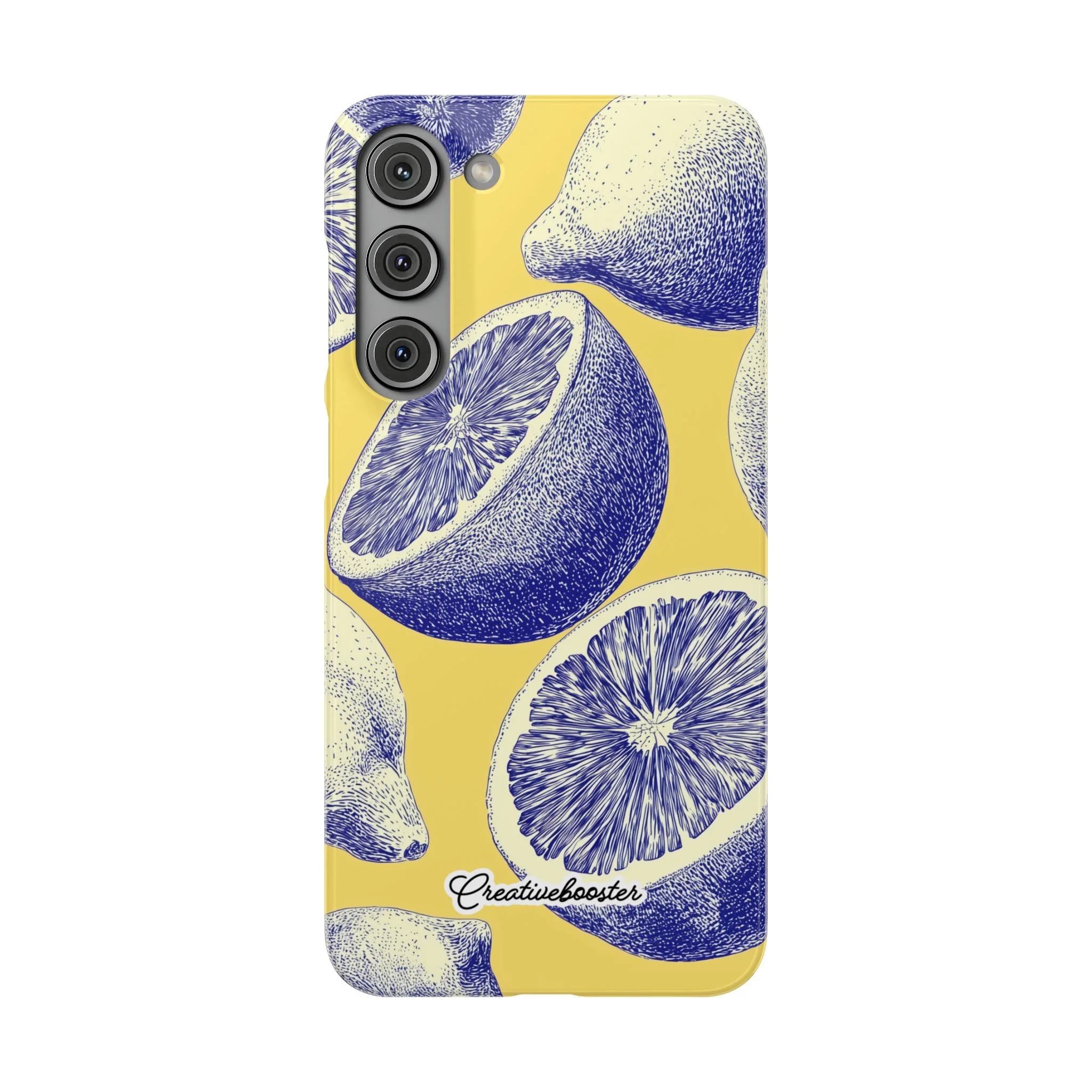 Indigo Citrus - Slim Phone Case - Image 50