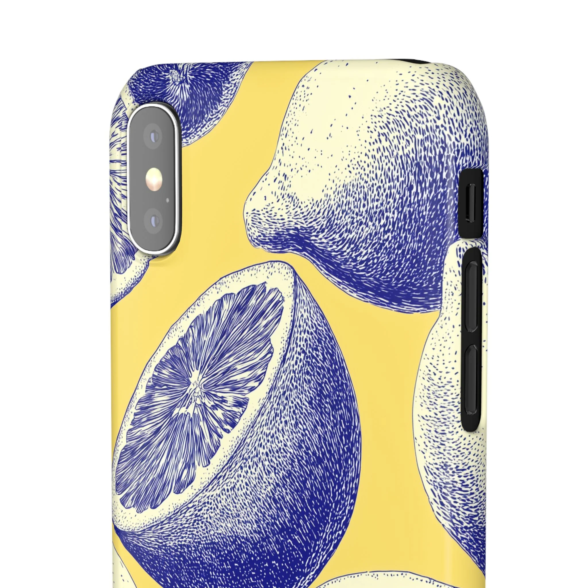 Indigo Citrus - Slim Phone Case - Image 60