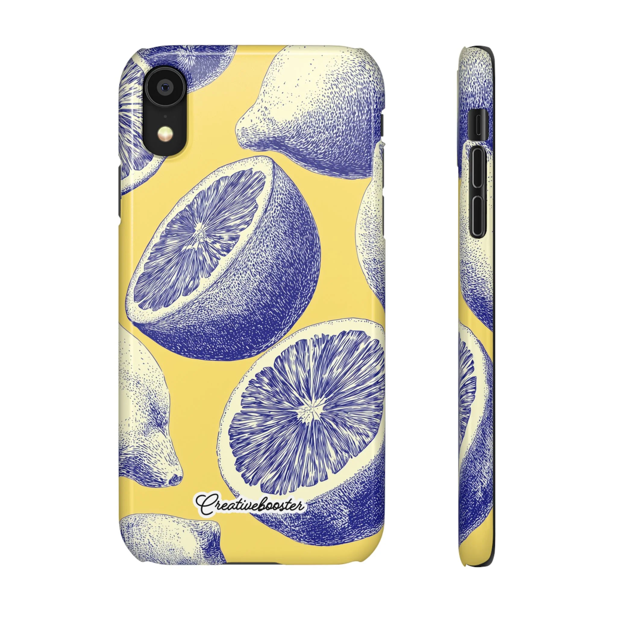 Indigo Citrus - Slim Phone Case - Image 7