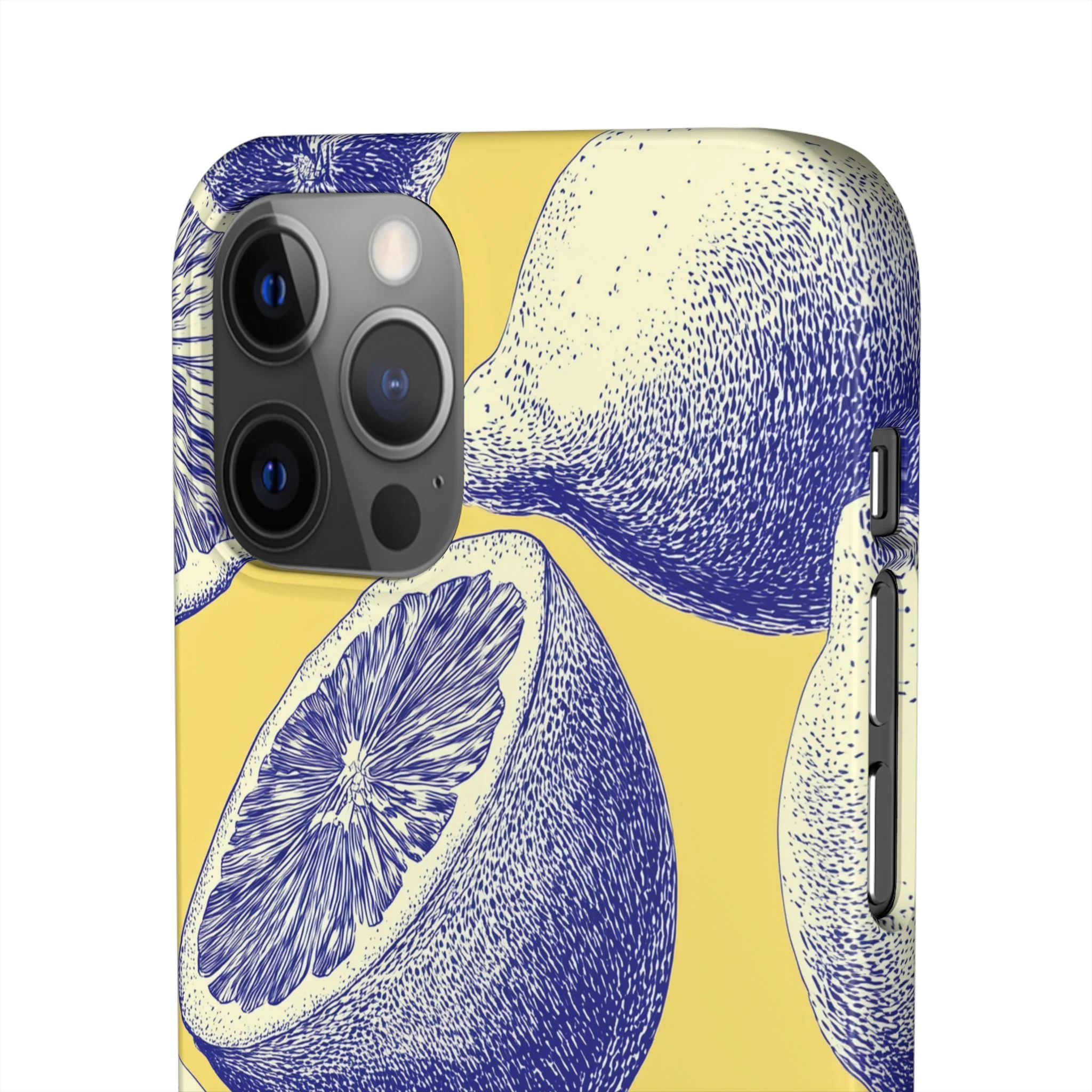 Indigo Citrus - Slim Phone Case - Image 73