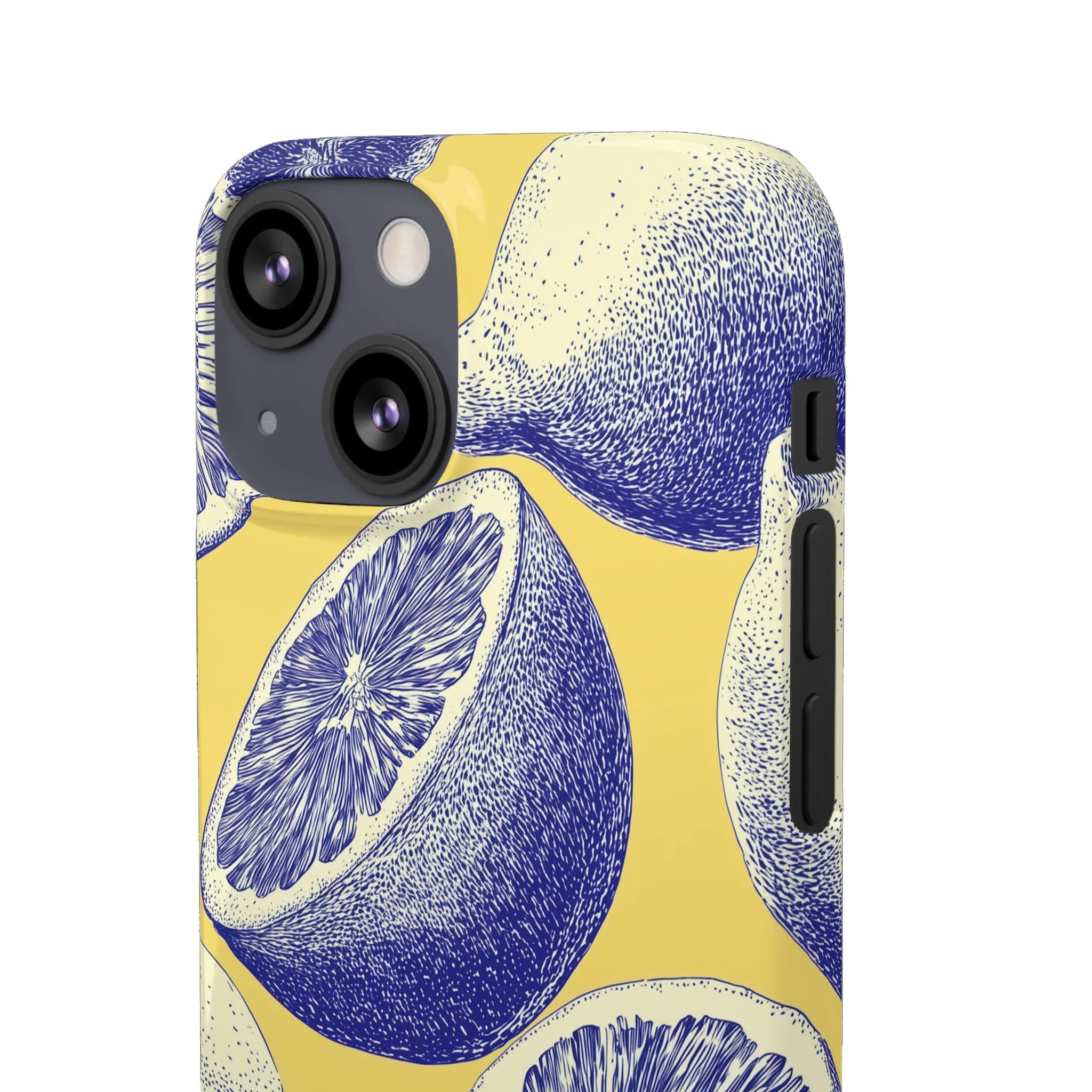Indigo Citrus - Slim Phone Case - Image 76