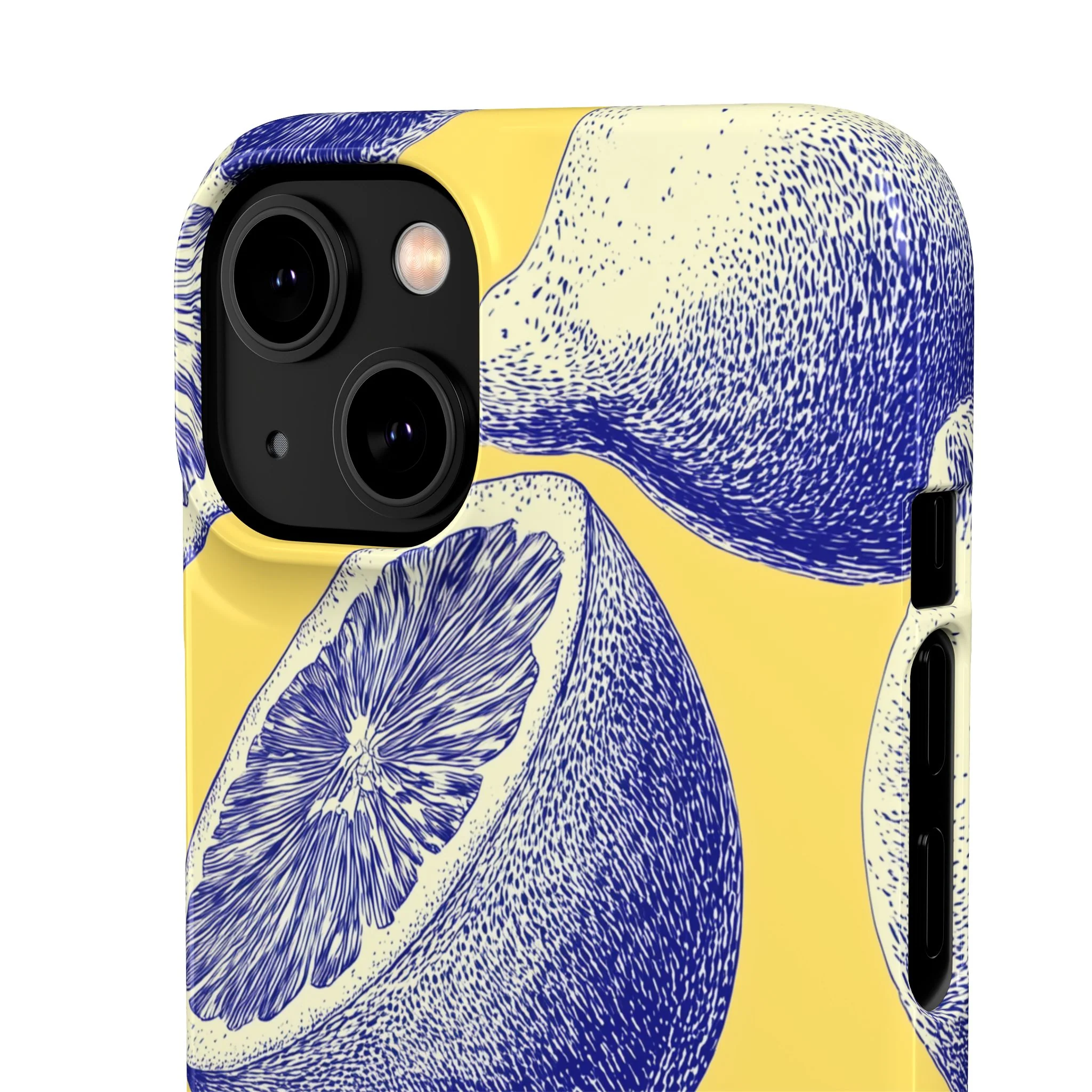 Indigo Citrus - Slim Phone Case - Image 88