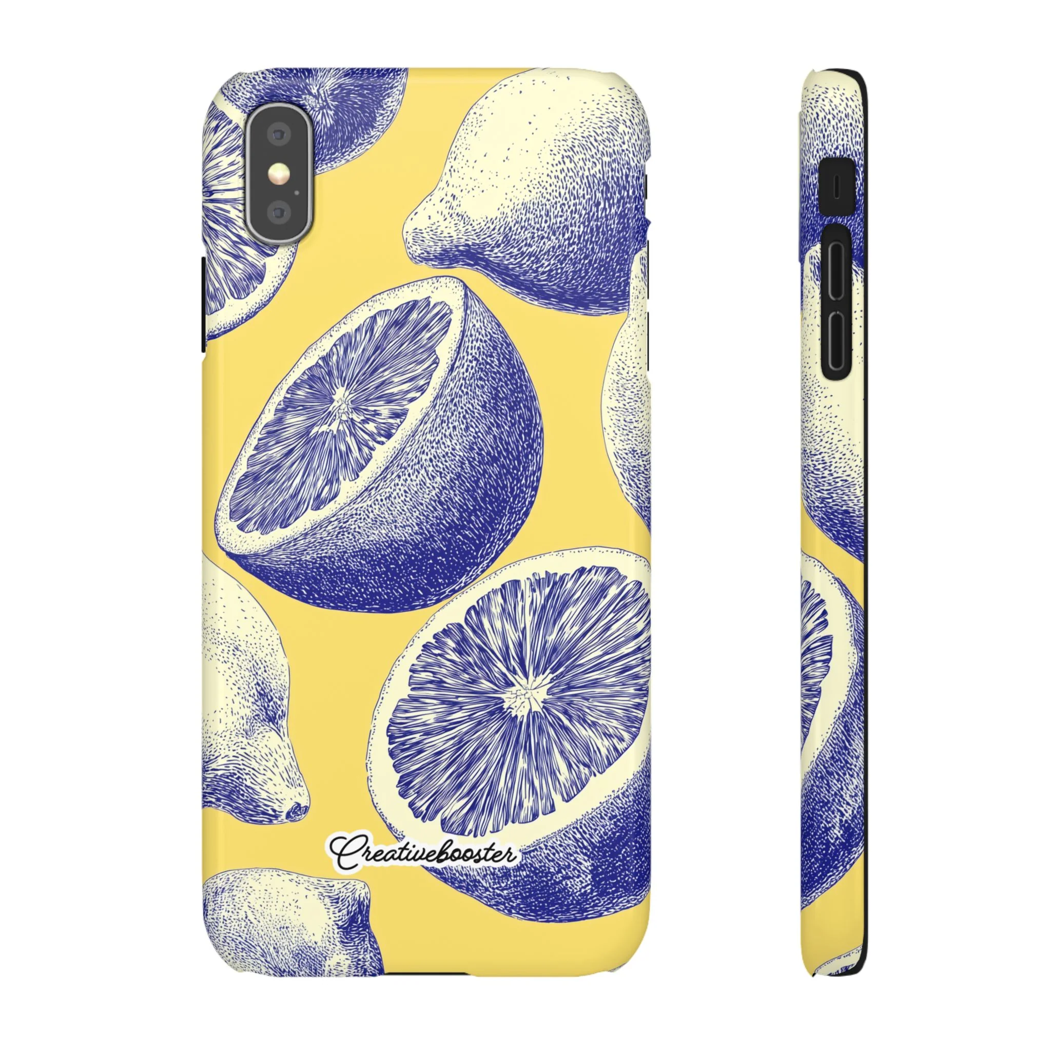 Indigo Citrus - Slim Phone Case - Image 9