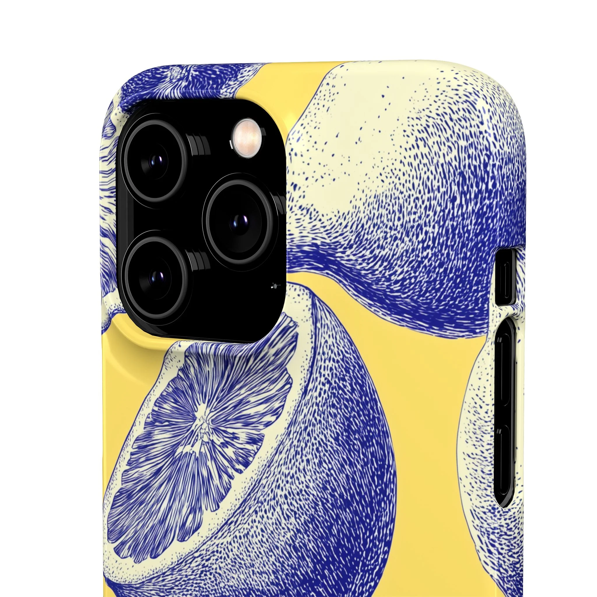 Indigo Citrus - Slim Phone Case - Image 91
