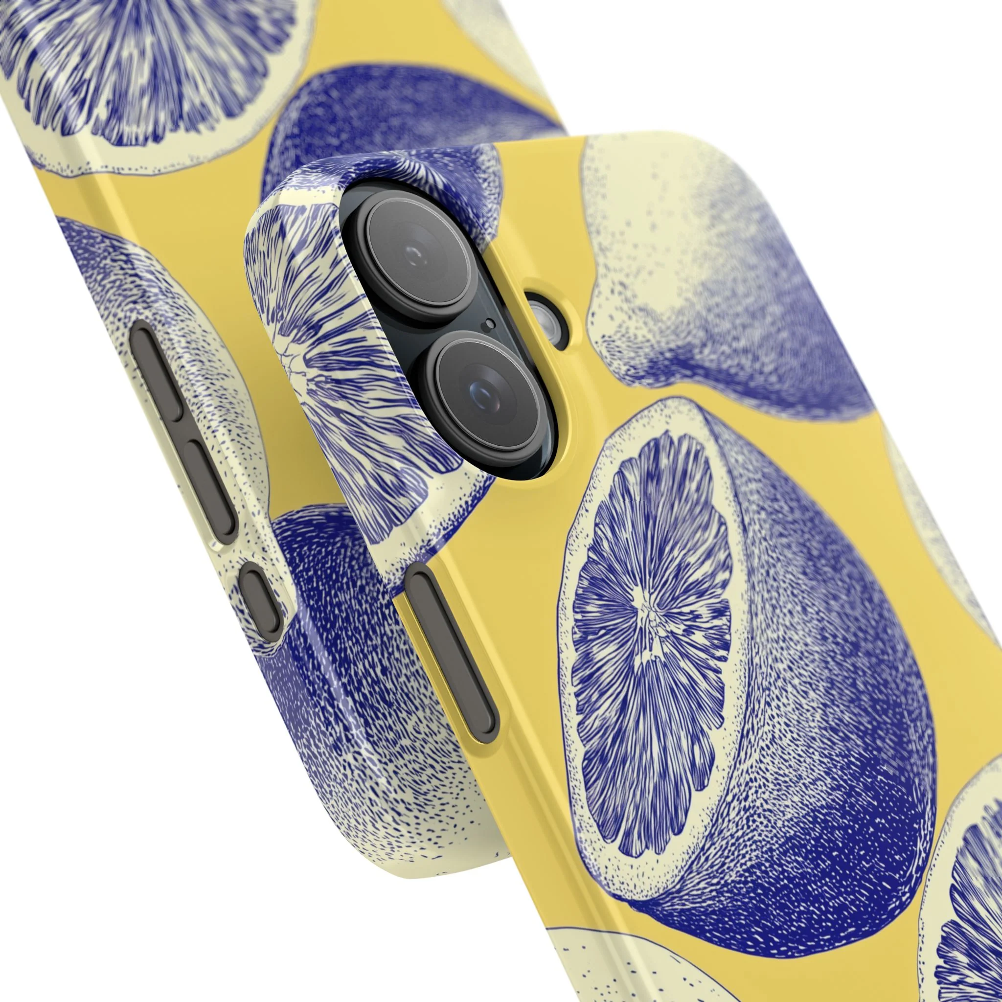 Indigo Citrus - Slim Phone Case - Image 94