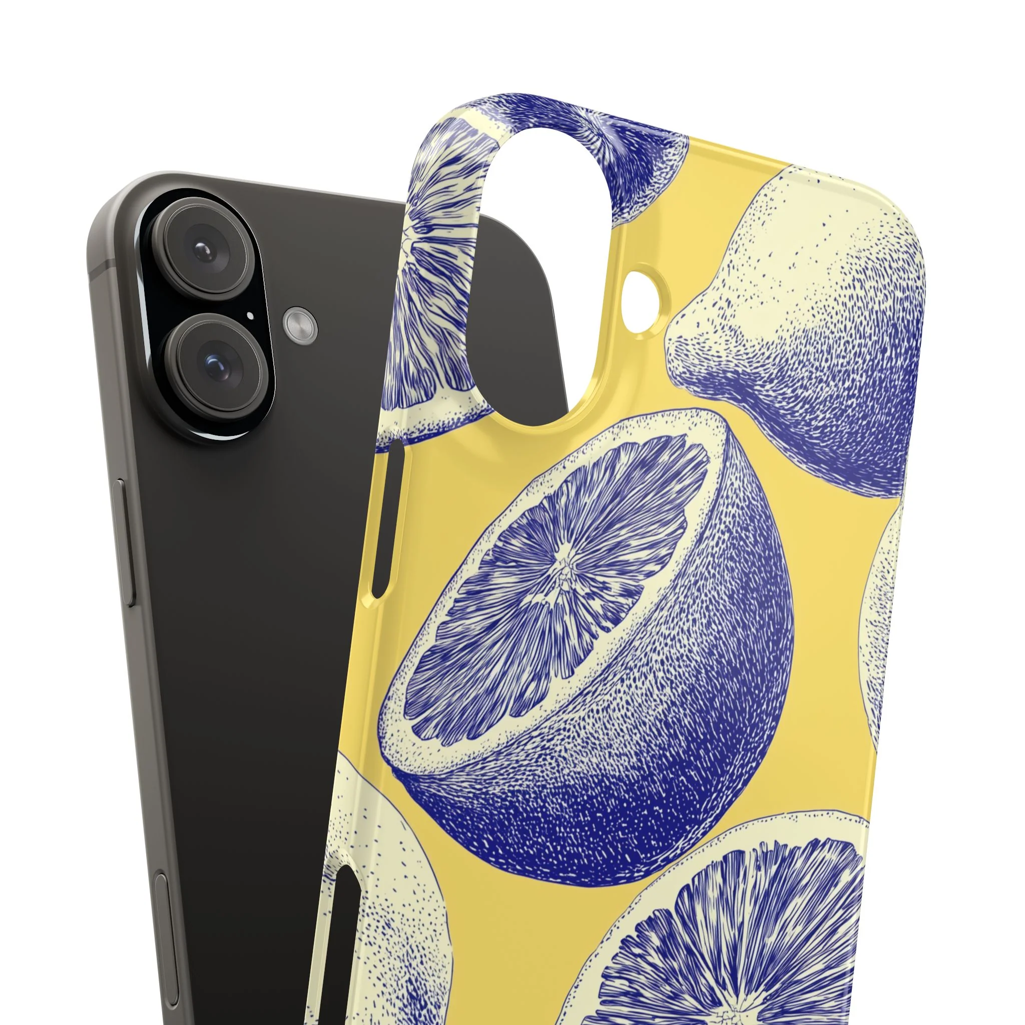Indigo Citrus - Slim Phone Case - Image 95