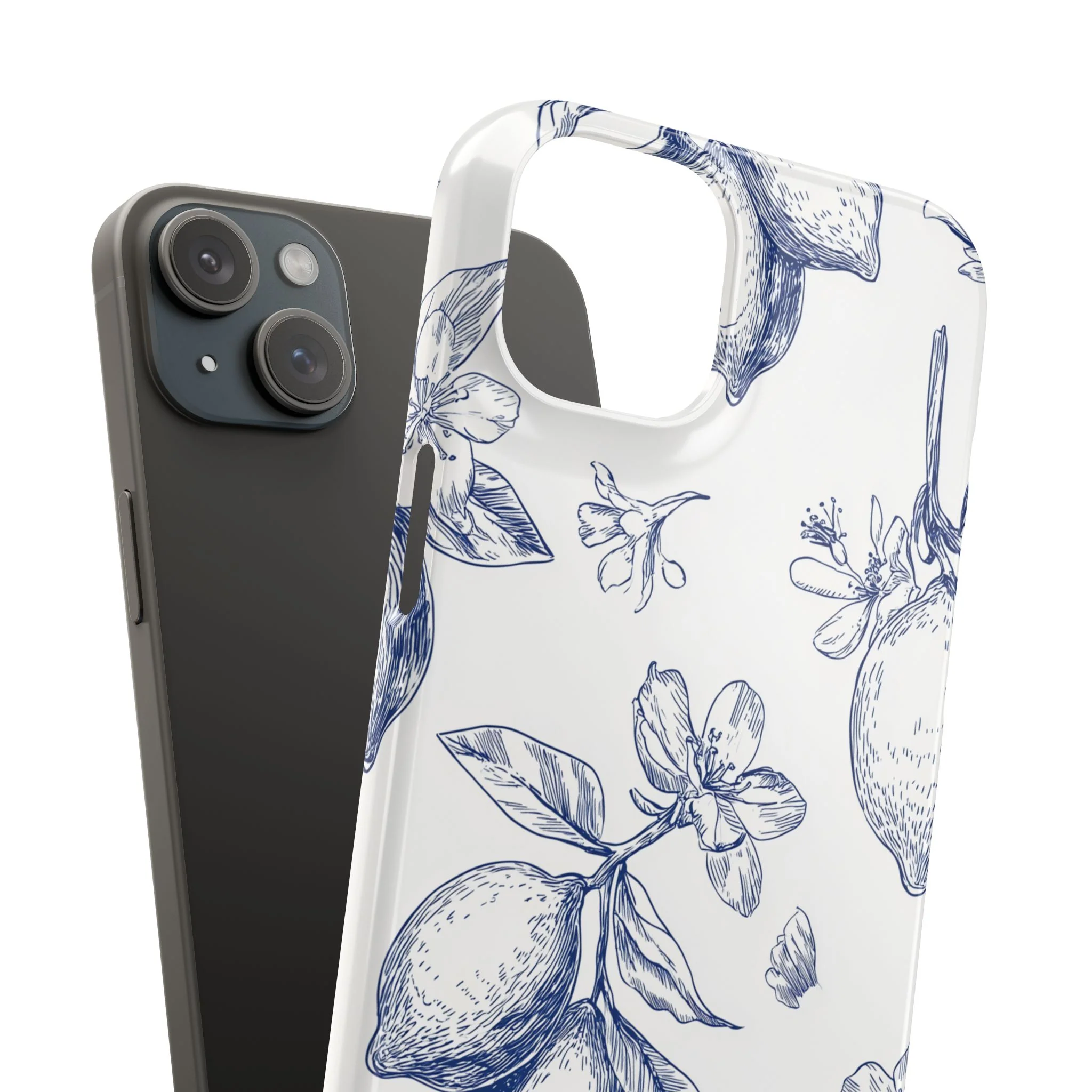 Indigo Sketch - Slim Phone Case - Image 104