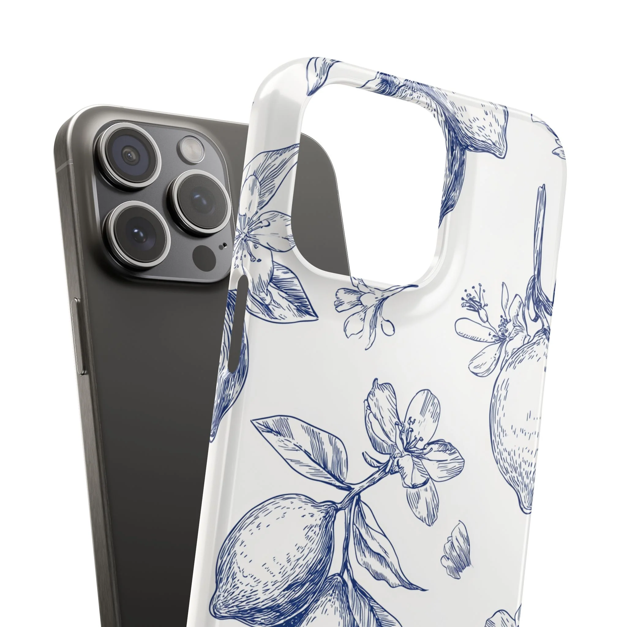 Indigo Sketch - Slim Phone Case - Image 106