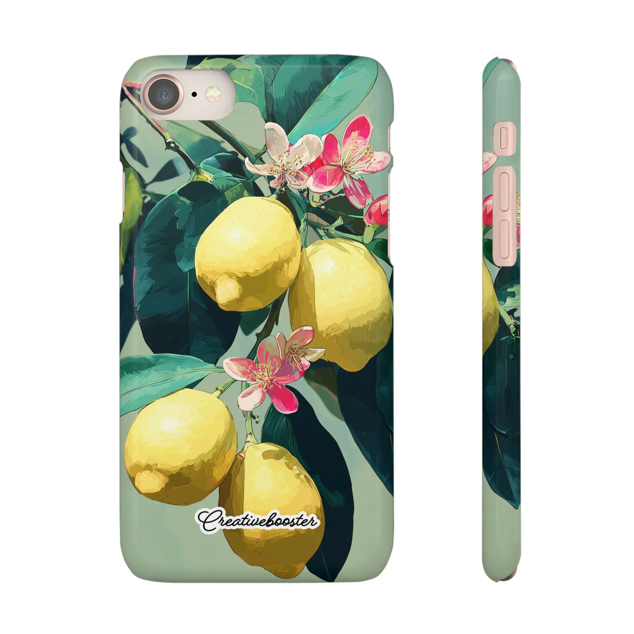 Lemon Bloom - Slim Phone Case - Image 2