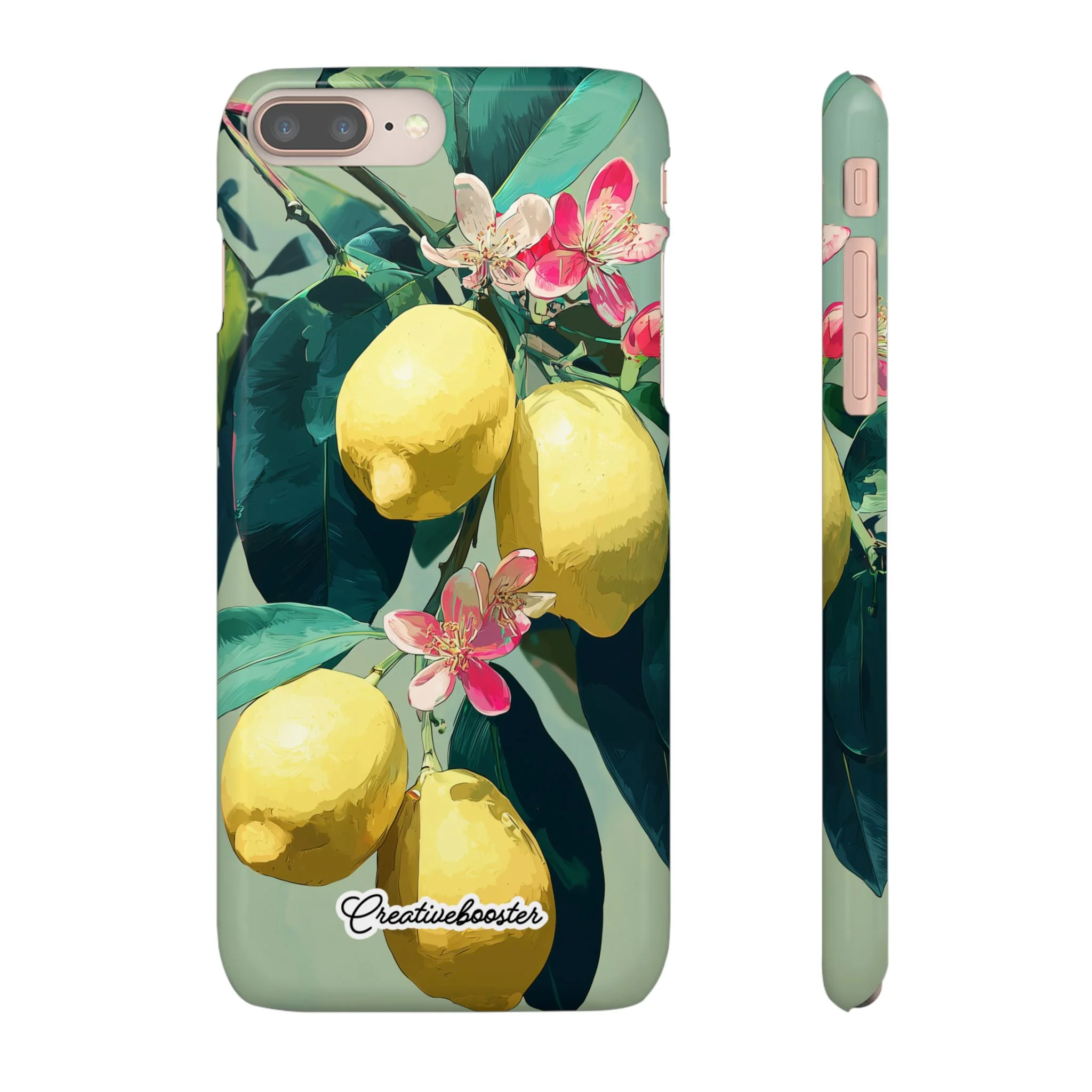 Lemon Bloom - Slim Phone Case - Image 3