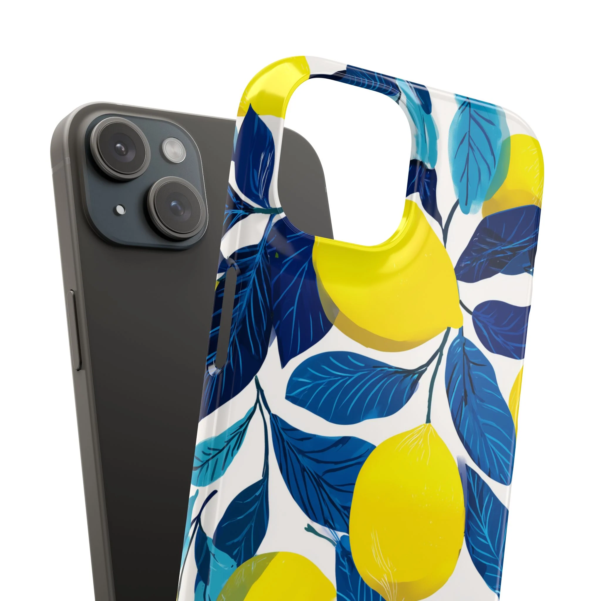 Midnight Citrus - Slim Phone Case - Image 100