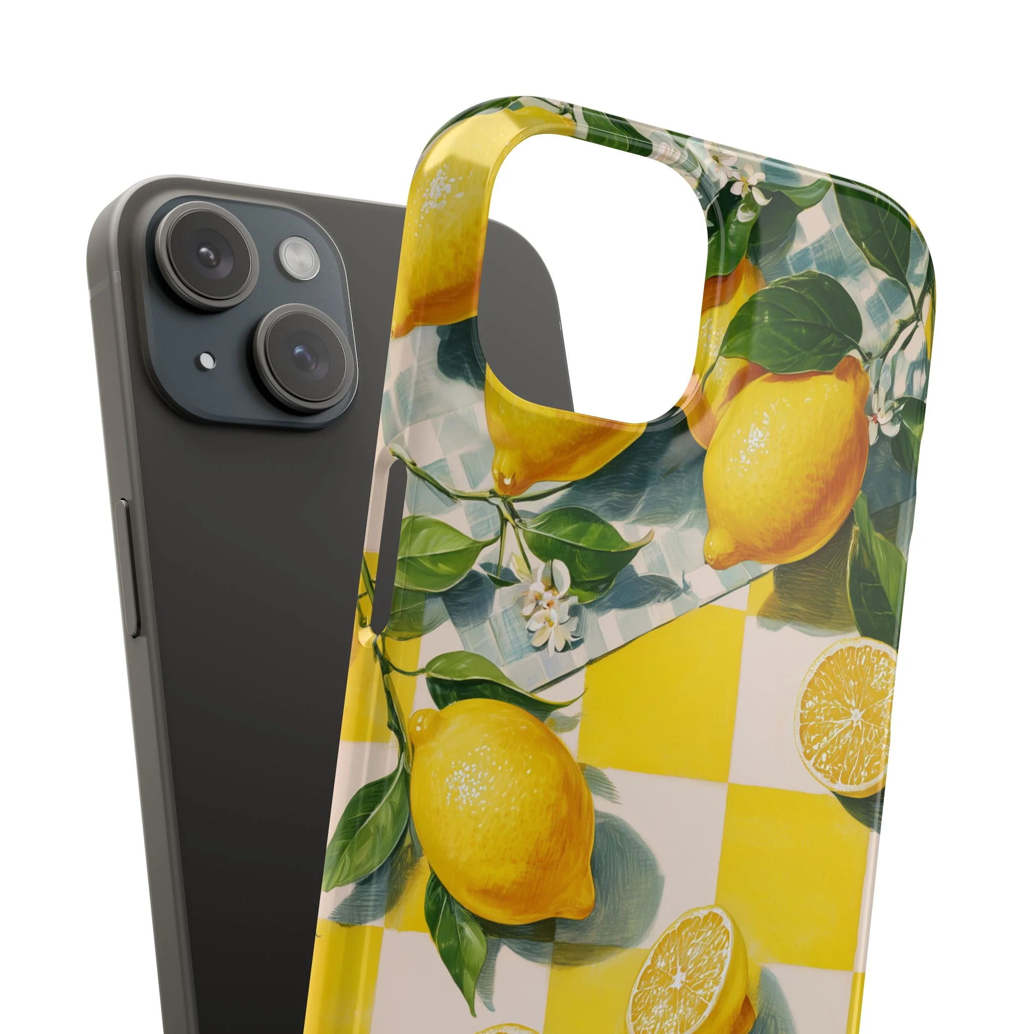 Picnic Lemon - Slim Phone Case - Image 100