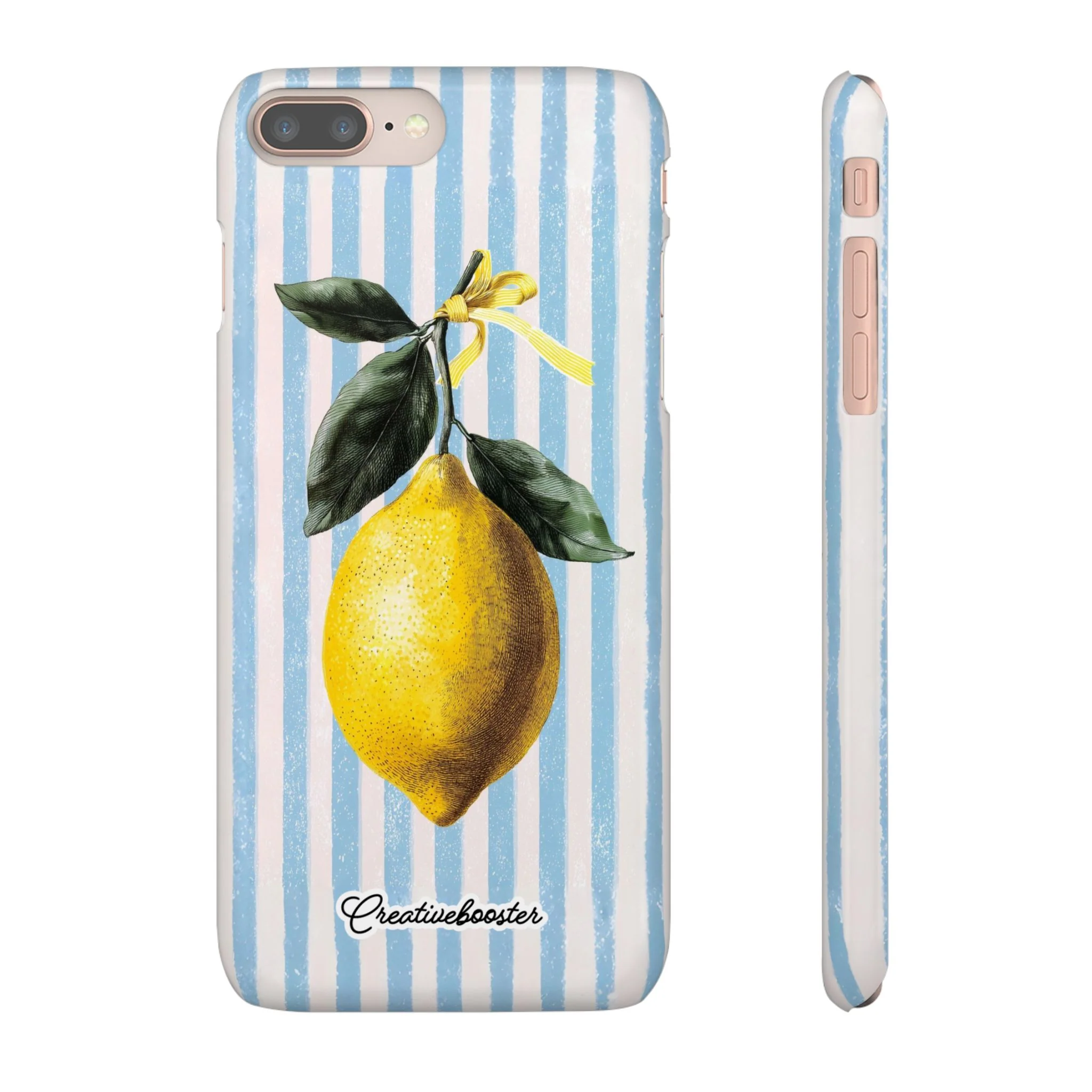 Ribbon Lemon - Slim Phone Case - Image 3