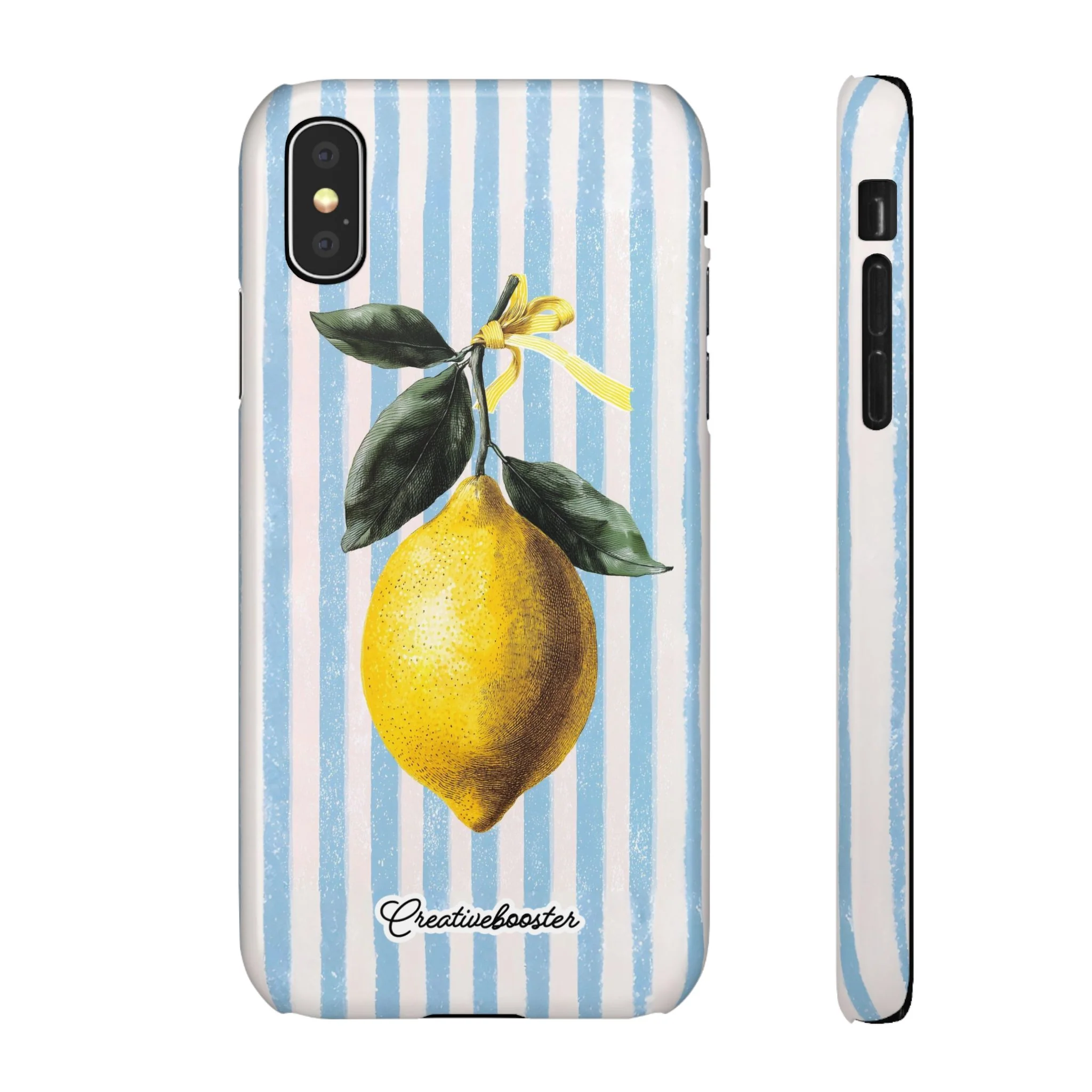 Ribbon Lemon - Slim Phone Case - Image 4